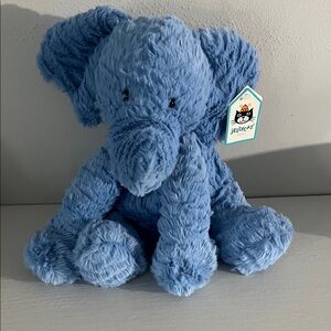Jellycat Blue fuddlewuddle elephant